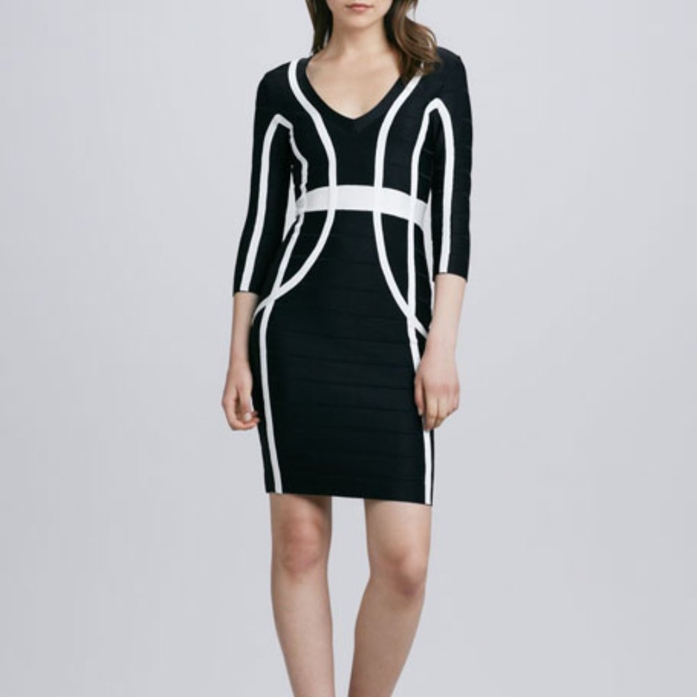 French Connection Spotlight Bandgage Dress US2